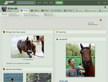 Tablet Screenshot of kriss-am.deviantart.com