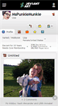 Mobile Screenshot of mspunkiemunkie.deviantart.com