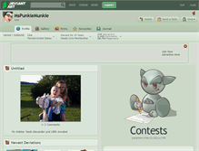 Tablet Screenshot of mspunkiemunkie.deviantart.com