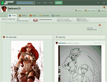 Tablet Screenshot of darkness33.deviantart.com