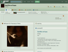 Tablet Screenshot of darkfire-of-kaos.deviantart.com