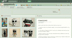 Desktop Screenshot of maskedrabbitcrafts.deviantart.com