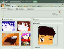 Tablet Screenshot of iphoton.deviantart.com