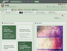 Tablet Screenshot of cholie.deviantart.com