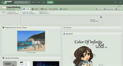 Desktop Screenshot of colorofinfinity.deviantart.com