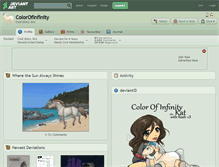 Tablet Screenshot of colorofinfinity.deviantart.com