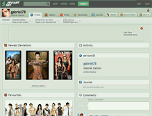 Tablet Screenshot of gabriel78.deviantart.com