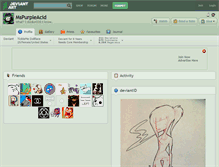 Tablet Screenshot of mspurpleacid.deviantart.com