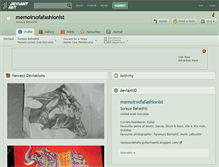 Tablet Screenshot of memoirsofafashionist.deviantart.com