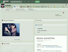 Tablet Screenshot of crush40.deviantart.com