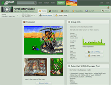 Tablet Screenshot of herofactoryclub.deviantart.com