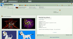 Desktop Screenshot of originaloddball.deviantart.com