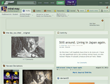 Tablet Screenshot of mirai-may.deviantart.com
