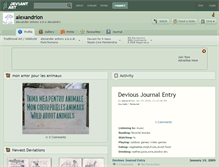 Tablet Screenshot of alexandrion.deviantart.com