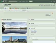 Tablet Screenshot of linux-dude.deviantart.com