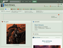 Tablet Screenshot of black-chimaera.deviantart.com