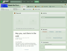 Tablet Screenshot of blade-the-fox.deviantart.com