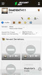 Mobile Screenshot of deathbat411.deviantart.com