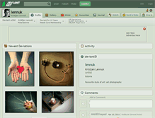 Tablet Screenshot of lennuk.deviantart.com