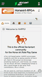 Mobile Screenshot of horseart-rpg.deviantart.com