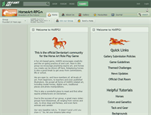 Tablet Screenshot of horseart-rpg.deviantart.com
