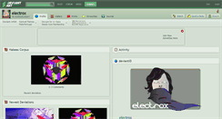 Desktop Screenshot of electrox.deviantart.com