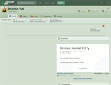 Tablet Screenshot of diclonius-yuki.deviantart.com