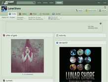 Tablet Screenshot of lunarshore.deviantart.com