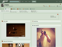 Tablet Screenshot of gripinc.deviantart.com