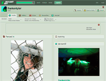Tablet Screenshot of frankentyler.deviantart.com
