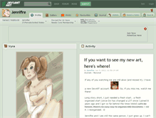 Tablet Screenshot of jennifire.deviantart.com