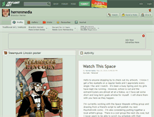 Tablet Screenshot of herrenmedia.deviantart.com