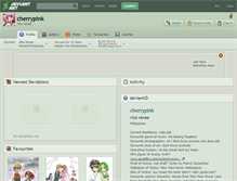 Tablet Screenshot of cherrypink.deviantart.com