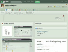 Tablet Screenshot of kyoko-sasagawa.deviantart.com