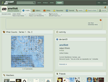 Tablet Screenshot of amelliott.deviantart.com
