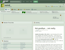 Tablet Screenshot of cassiedj.deviantart.com