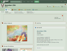 Tablet Screenshot of december-25th.deviantart.com