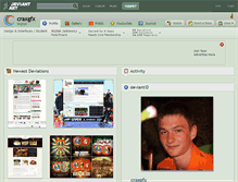 Tablet Screenshot of craxgfx.deviantart.com