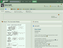 Tablet Screenshot of kana-saeki.deviantart.com