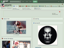 Tablet Screenshot of justnartist.deviantart.com