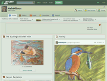 Tablet Screenshot of malinnilsson.deviantart.com