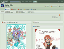 Tablet Screenshot of crystal-otter.deviantart.com