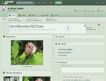 Tablet Screenshot of a-clever-name.deviantart.com