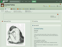 Tablet Screenshot of inverted-turkey.deviantart.com