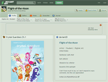 Tablet Screenshot of flight-of-the-moon.deviantart.com