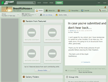 Tablet Screenshot of beautifulnoose.deviantart.com