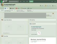 Tablet Screenshot of krustykrabpizzaplz.deviantart.com