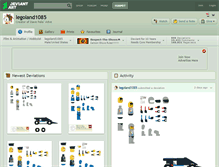 Tablet Screenshot of legoland1085.deviantart.com
