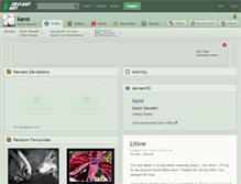 Tablet Screenshot of karoi.deviantart.com