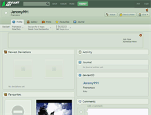 Tablet Screenshot of jeremy991.deviantart.com